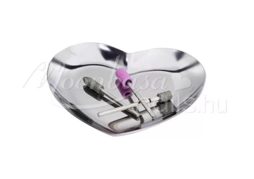 Heart-shaped bowl   Silver