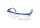 Blue framed safety glasses   