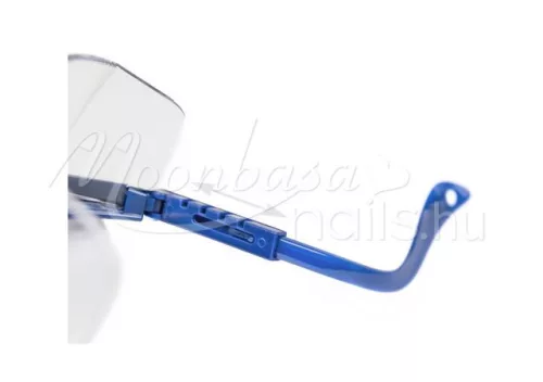 Blue framed safety glasses   