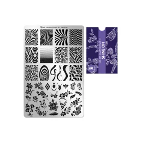 Stamping plate - Moyra  #121 Shine On