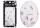 Self-adhesive nail stickers  5D-K152 White and blue patterns