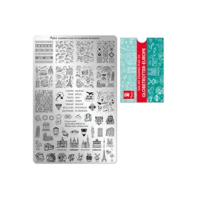 Stamping plate - Moyra  #123 Globetrotter – Europe
