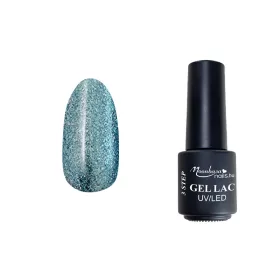 3step gel polish 4ml #216 Glittery ocean blue
