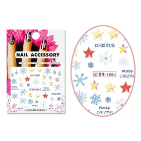 Acrylic effect sticker  BN-1884 Christmas patterns