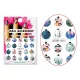 Acrylic effect sticker  BN-1881 Christmas baubles