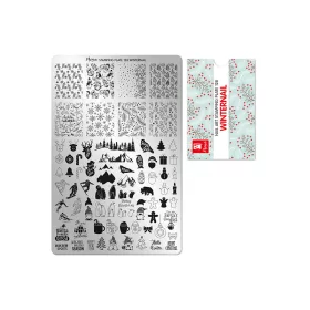 Stamping plate - Moyra  #128 Winternail