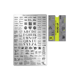 Stamping plate - Moyra  #129 Word Up