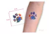 Sticker tattoo  CE-234 Colourful Paw Print