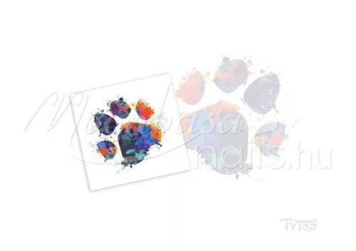 Sticker tattoo  CE-234 Colourful Paw Print