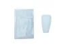 Matt transparent artificial nail tips, 50 pcs #015-0 